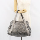 CHANEL Unlimited Tote Bag Nylon Silver CC Auth gh1555-23