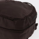 PRADA Shoulder Bag Nylon Brown Gold Auth gh1558-15