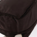 PRADA Shoulder Bag Nylon Brown Gold Auth gh1558-16