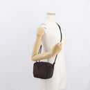 PRADA Shoulder Bag Nylon Brown Gold Auth gh1558-24