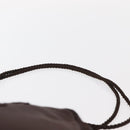 PRADA Shoulder Bag Nylon Brown Gold Auth gh1558-8