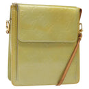 LOUIS VUITTON Monogram Vernis Motto Accessory Pouch Gris M91030 LV Auth gh156-1