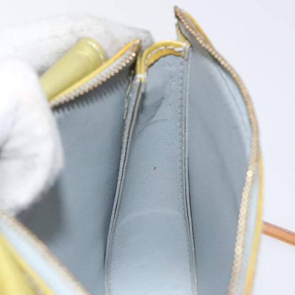 LOUIS VUITTON Monogram Vernis Motto Accessory Pouch Gris M91030 LV Auth gh156