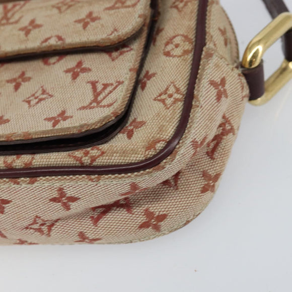 LOUIS VUITTON Monogram Mini Juliet MM Shoulder Bag Red M92219 LV Auth gh1563