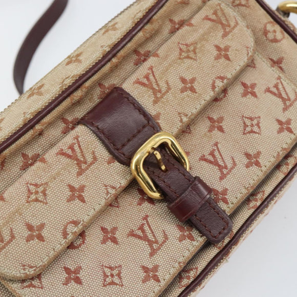 LOUIS VUITTON Monogram Mini Juliet MM Shoulder Bag Red M92219 LV Auth gh1563