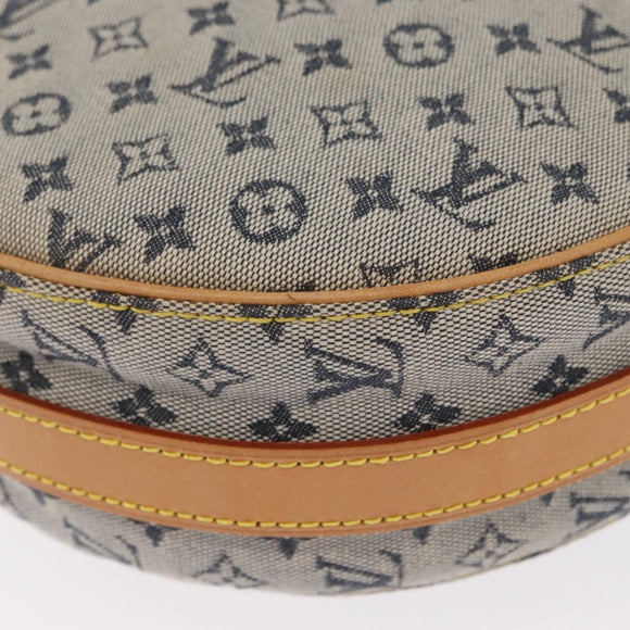 LOUIS VUITTON Monogram Mini Jeanne GM Shoulder Bag Blue M92000 LV Auth gh1564