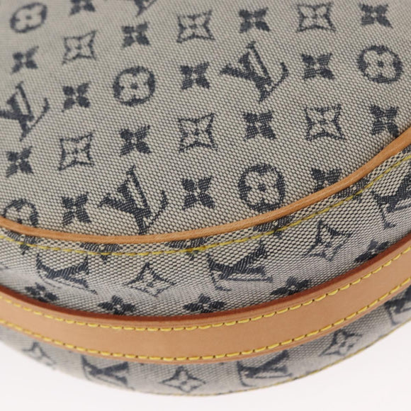 LOUIS VUITTON Monogram Mini Jeanne GM Shoulder Bag Blue M92000 LV Auth gh1564