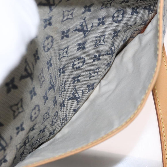 LOUIS VUITTON Monogram Mini Jeanne GM Shoulder Bag Blue M92000 LV Auth gh1564