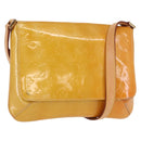 LOUIS VUITTON Monogram Vernis Thompson Street Bag Beige M91301 LV Auth gh1566-1