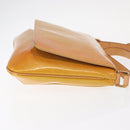 LOUIS VUITTON Monogram Vernis Thompson Street Bag Beige M91301 LV Auth gh1566-3