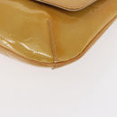 LOUIS VUITTON Monogram Vernis Thompson Street Bag Beige M91301 LV Auth gh1567-14
