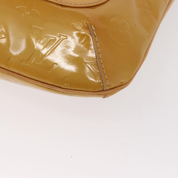 LOUIS VUITTON Monogram Vernis Thompson Street Bag Beige M91301 LV Auth gh1567