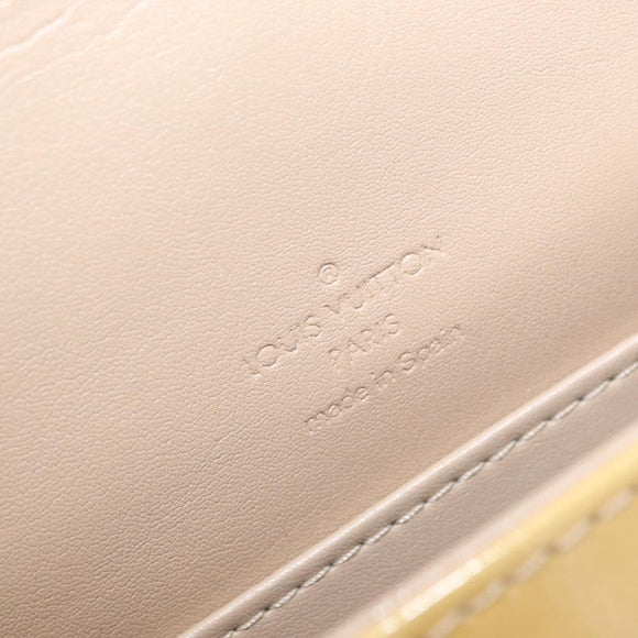 LOUIS VUITTON Monogram Vernis Thompson Street Bag Beige M91301 LV Auth gh1567