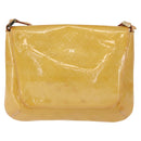 LOUIS VUITTON Monogram Vernis Thompson Street Bag Beige M91301 LV Auth gh1567-2