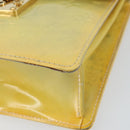 LOUIS VUITTON Monogram Vernis Spring Street Hand Bag Gris M91029 LV Auth gh1568-10