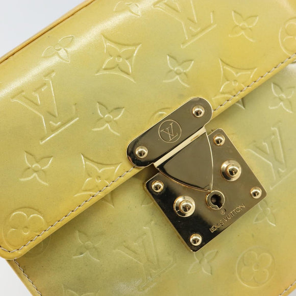 LOUIS VUITTON Monogram Vernis Spring Street Hand Bag Gris M91029 LV Auth gh1568