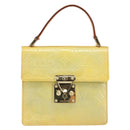 LOUIS VUITTON Monogram Vernis Spring Street Hand Bag Gris M91029 LV Auth gh1568-2
