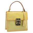 LOUIS VUITTON Monogram Vernis Spring Street Hand Bag Gris M91029 LV Auth gh1569-1