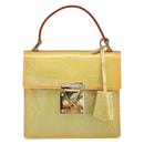 LOUIS VUITTON Monogram Vernis Spring Street Hand Bag Gris M91029 LV Auth gh1569-13