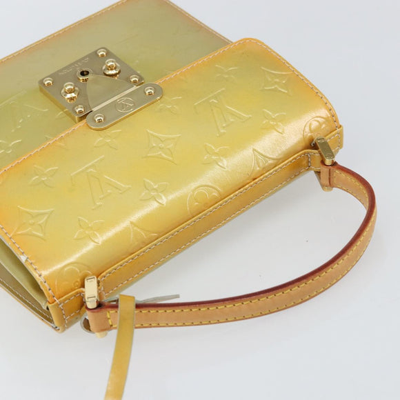 LOUIS VUITTON Monogram Vernis Spring Street Hand Bag Gris M91029 LV Auth gh1569