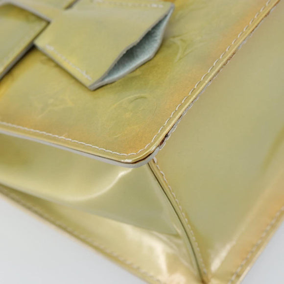LOUIS VUITTON Monogram Vernis Spring Street Hand Bag Gris M91029 LV Auth gh1570