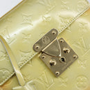 LOUIS VUITTON Monogram Vernis Spring Street Hand Bag Gris M91029 LV Auth gh1570-17