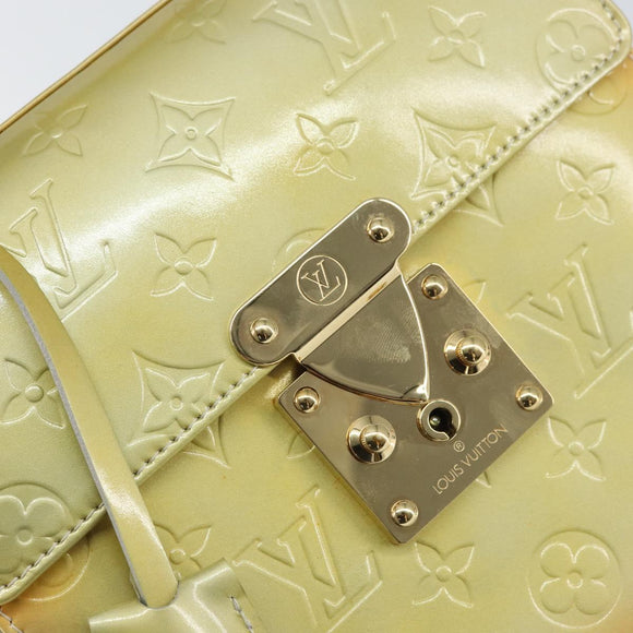 LOUIS VUITTON Monogram Vernis Spring Street Hand Bag Gris M91029 LV Auth gh1570