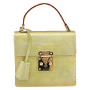 LOUIS VUITTON Monogram Vernis Spring Street Hand Bag Gris M91029 LV Auth gh1570-13