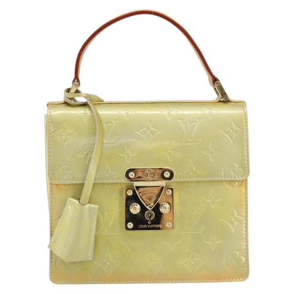 LOUIS VUITTON Monogram Vernis Spring Street Hand Bag Gris M91029 LV Auth gh1570