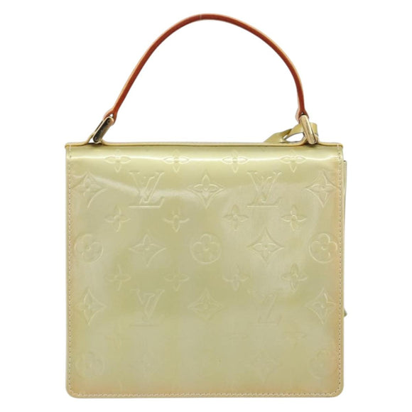 LOUIS VUITTON Monogram Vernis Spring Street Hand Bag Gris M91029 LV Auth gh1570