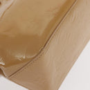LOUIS VUITTON Monogram Vernis Reade PM Hand Bag Noisette M91334 LV Auth gh1572-15