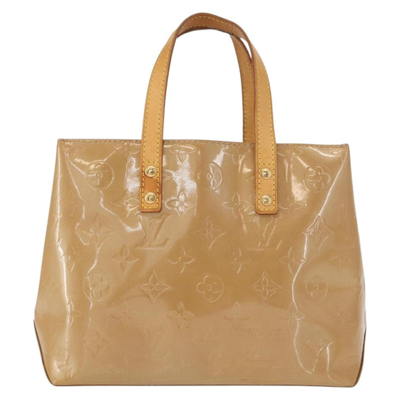 LOUIS VUITTON Monogram Vernis Reade PM Hand Bag Noisette M91334 LV Auth gh1572