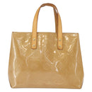 LOUIS VUITTON Monogram Vernis Reade PM Hand Bag Noisette M91334 LV Auth gh1572-2