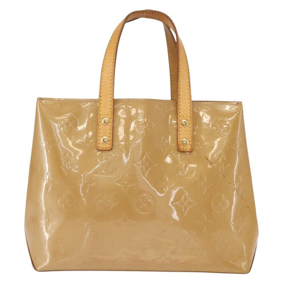 LOUIS VUITTON Monogram Vernis Reade PM Hand Bag Noisette M91334 LV Auth gh1572