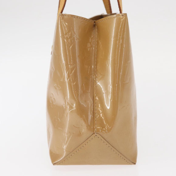 LOUIS VUITTON Monogram Vernis Reade PM Hand Bag Noisette M91334 LV Auth gh1572
