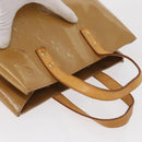 LOUIS VUITTON Monogram Vernis Reade PM Hand Bag Noisette M91334 LV Auth gh1572-7