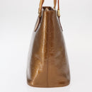 LOUIS VUITTON Monogram Vernis Houston Hand Bag Bronze M91122 LV Auth gh1578-4