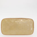 LOUIS VUITTON Monogram Vernis Houston Hand Bag Beige M91004 LV Auth gh1582-6