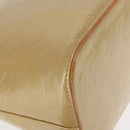 LOUIS VUITTON Monogram Vernis Houston Hand Bag Beige M91004 LV Auth gh1582-15