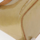LOUIS VUITTON Monogram Vernis Houston Hand Bag Beige M91004 LV Auth gh1582-17