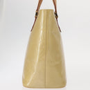 LOUIS VUITTON Monogram Vernis Houston Hand Bag Beige M91004 LV Auth gh1582-3