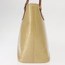 LOUIS VUITTON Monogram Vernis Houston Hand Bag Beige M91004 LV Auth gh1582-5