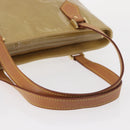 LOUIS VUITTON Monogram Vernis Houston Hand Bag Beige M91004 LV Auth gh1582-8