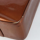 LOUIS VUITTON Monogram Vernis Columbus Tote Bag Bronze M91134 LV Auth gh1583-10