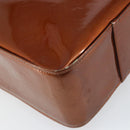 LOUIS VUITTON Monogram Vernis Columbus Tote Bag Bronze M91134 LV Auth gh1583-11