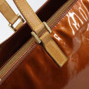 LOUIS VUITTON Monogram Vernis Columbus Tote Bag Bronze M91134 LV Auth gh1583-15