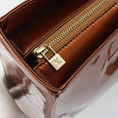 LOUIS VUITTON Monogram Vernis Columbus Tote Bag Bronze M91134 LV Auth gh1583-16