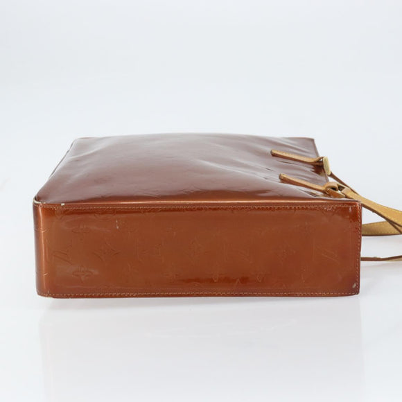 LOUIS VUITTON Monogram Vernis Columbus Tote Bag Bronze M91134 LV Auth gh1583