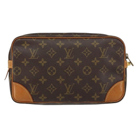 LOUIS VUITTON Monogram Marly Dragonne GM Clutch Bag M51825 LV Auth gh1586 - 0