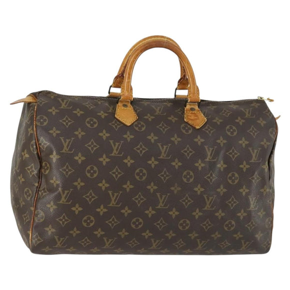 LOUIS VUITTON Monogram Speedy 40 Hand Bag M41522 LV Auth gh1601